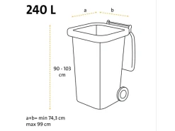 Best Swirl® Profi Schwerlast-Abfallsäcke 240L, 5 Stück