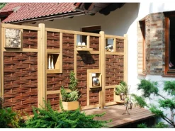 Tetzner und Jentzsch T & J Weidengeflechtzaun Labo-3D geschlossen 94 x 180 cm