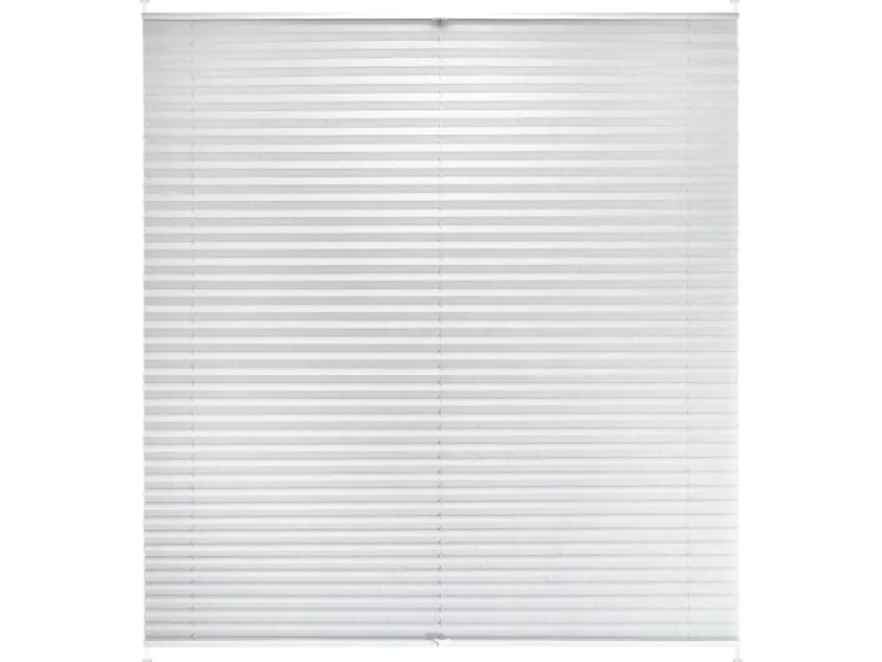 Discount Tageslicht-Spannplissee Valeria 120 cm x 130 cm Hellgrau