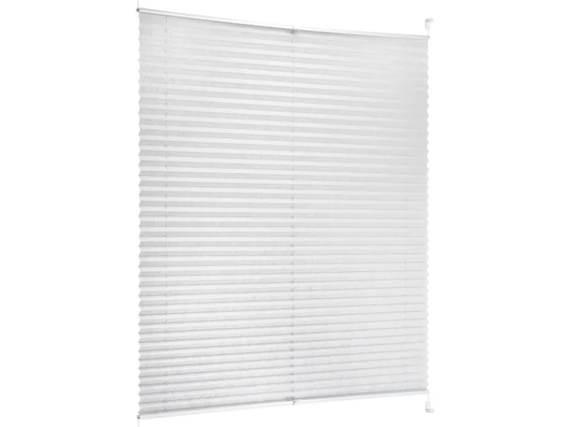 Discount Tageslicht-Spannplissee Valeria 120 cm x 130 cm Hellgrau