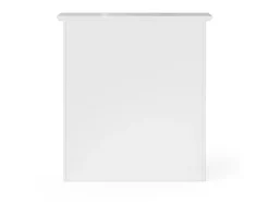 Teamson Home Badezimmer Connor Wandschrank mit 2 Glastüren Weiß