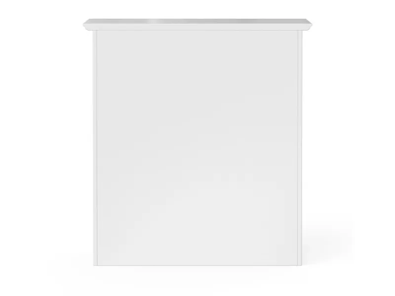 Teamson Home Badezimmer Connor Wandschrank mit 2 Glastüren Weiß