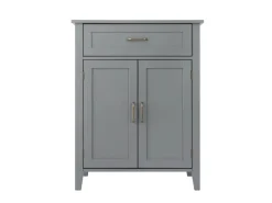 Clearance Teamson Home Mercer Holz Badezimmermöbel mit Schublade und Regalen Grau