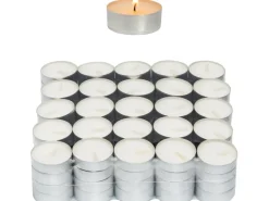 Teelichter 100 Stück Weiß