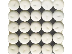 Teelichter 100 Stück Weiß