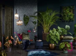 Teelichthalter Dark Wonder Ø 13 cm x 12 cm Schwarz-Gold