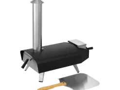 Tepro Pellet-Pizzaofen Danbury Schwarz-Edelstahl