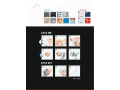 Hot Tesa Aluxx Eckduschkorb Schwarz Matt inkl. Klebelösung