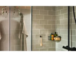 Hot Tesa Aluxx Eckduschkorb Schwarz Matt inkl. Klebelösung