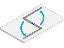 Tesa ® Fliegengitter-Tür Falt faltbarer Alu-Rahmen