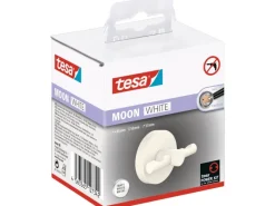 Clearance Tesa Moon White Bademantelhaken Matt inkl. Klebelösung Weiß