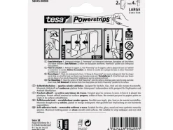 Tesa Selbstklebehaken Weiß eckig 2 Stück