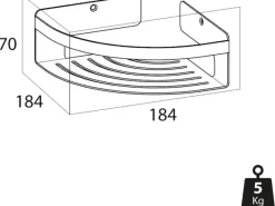 Tiger Eckkorb Caddy 18,4 cm