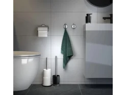 New Tiger Reserverollenhalter Tune freistehend Edelstahl gebürstet-Schwarz Edelstahl-Schwarz