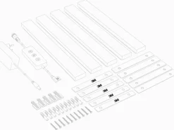 Trio LED-Lichtsystem Lines Starter-Set 5er Weiß inkl. Steuerung