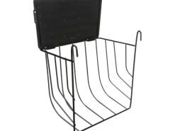 Trixie Heuraufe zum Einhängen mit Deckel Metall 20 × 18 × 12 cm Schwarz