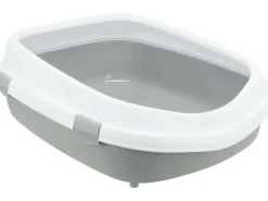 Online Trixie Katzentoilette Primo XXL mit Rand 56 × 25 × 71 cm Grau/Weiß