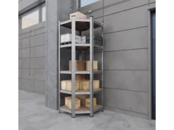 New Tronitechnik Schwerlastregal Kellerregal Lagerregal 40 X 40 X 70 X 70 X 180 Cm Stahlgestell Bis 875 Kg 5 Ablagen