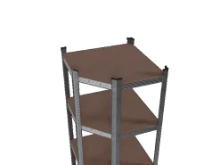 New Tronitechnik Schwerlastregal Kellerregal Lagerregal 40 X 40 X 70 X 70 X 180 Cm Stahlgestell Bis 875 Kg 5 Ablagen