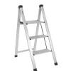 Discount TRUTZHOLM Alu Trittleiter 3 Stufig Klappbar 150kg Anti Rutsch Trittflächen TÜV GS Silber