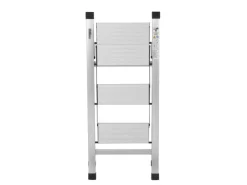 Discount TRUTZHOLM Alu Trittleiter 3 Stufig Klappbar 150kg Anti Rutsch Trittflächen TÜV GS Silber