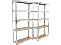 Hot TRUTZHOLM Regalsystem 3 Teilig 1x Eckregal 180x75x75x30x30 cm Und 2x Lagerregal 180x90x30 cm 2625 kg