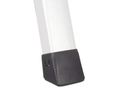 TRUTZHOLM Trittleiter 2 Stufig Klappbar bis 150 kg Alu Anti Rutsch Trittflächen TÜV GS Silber