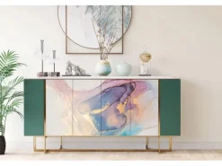 Online Tulup Möbelfolie Bunter Marmor Möbel Klebefolie 100x50 cm Klebefolie für Schränke Mehrfarbig Möbelfolie Möbel Folie