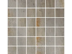 Sale Vabene Mosaikfliese Metallica Feinsteinzeug Silver 30 cm x 30 cm Silber