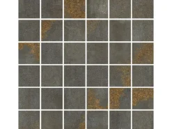 Hot Vabene Mosaikfliese Metallica Feinsteinzeug 30 cm x 30 cm Titan