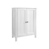 Vasagle Badezimmerschrank mit 2 Türen 30 cm x 60 cm x 80 cm Weiß