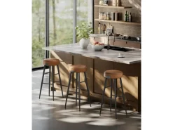 Vasagle Barhocker 2er-Set Braun