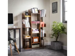 Vasagle Bücherregal Baum-Form 25 cm x 86 cm x 140 cm Vintagebraun