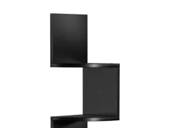 Sale Vasagle Eckbücherregal 5 Ebenen Wandmontage 20 cm x 20 cm x 126 cm Schwarz