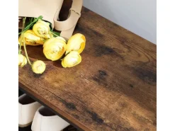 Vasagle Garderobe 32 x 80 x 178,5 cm Braun-Schwarz