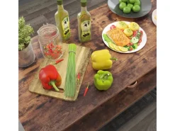 Vasagle Küchenregal 3 Ablagen 60 cm x 120 cm x 90 cm Braun-Schwarz