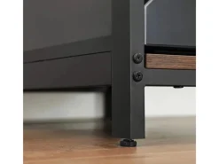 Online Vasagle Schreibtisch 2 Ablagen 60 cm x 140 cm x 75 cm Braun-Schwarz