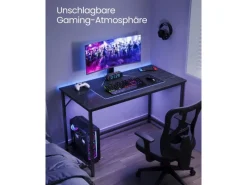 Sale Vasagle Schreibtisch 60 cm x 120 cm x 75 cm Schwarz