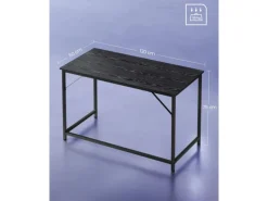 Sale Vasagle Schreibtisch 60 cm x 120 cm x 75 cm Schwarz