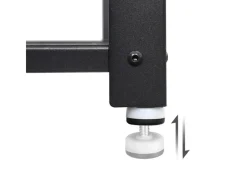 Vasagle Schuhbank mit 2 Gitterablagen 30 cm x 73 cm x 45 cm Braun-Schwarz