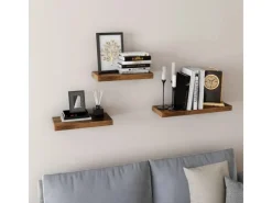 Vasagle Schweberegal 20 cm x 40 cm x 3,8 cm Braun