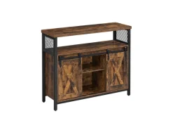 Online Vasagle Sideboard 33 cm x 100 cm x 80 cm Braun-Schwarz