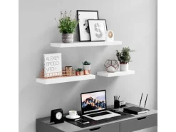 Vasagle Wandboard 40 cm x 20 cm x 3,8 cm Weiß