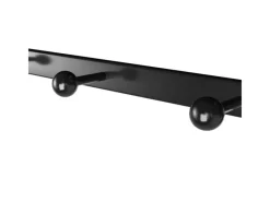 Vasagle Wandgarderobe 5 Haken und Regal 30 cm x 60 cm 31,7 cm Braun-Schwarz