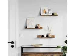 Best Vasagle Wandregal 3 Stück Länge 38 cm Braun