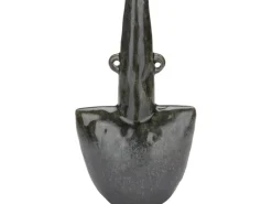 Vase Ancient Secrets 25 cm x 14 cm x 8 cm Dunkelgrau