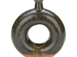 Vase Ancient Secrets 19,5 cm x 6 cm x 17 cm Schwarz