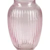 Vase Blush Bordeaux Glas 21 cm Ø 15 cm Helllila