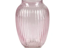 Vase Blush Bordeaux Glas 21 cm Ø 15 cm Helllila