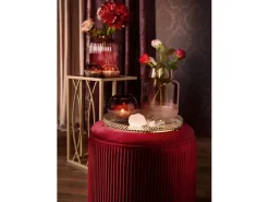 Vase Blush Bordeaux Glas 21 cm x Ø 15 cm Burgunderrot